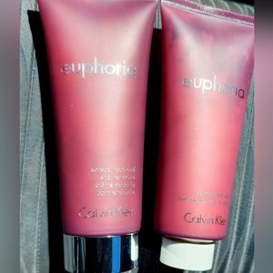 Euphoria by Calvin Klein Body Wash and Lotion, 3.4 oz each